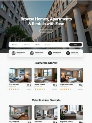 Property Listing & Rental Website Design – Clean & User-Friendly