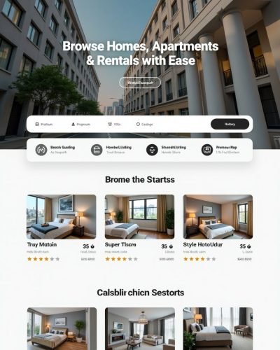 Property Listing & Rental Website Design – Clean & User-Friendly